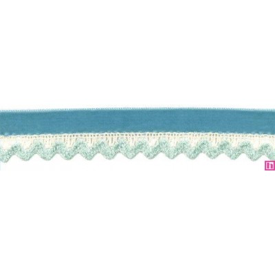 52908 KARONY PUNTILLA TERCIOPELO 30 MM. POLIESTER 70%-ALGODON 30% AGUA Venta en piezas de 30.00 M