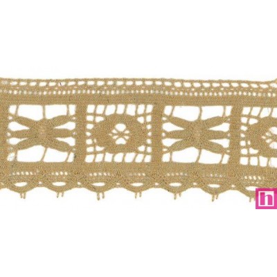 55464 ADRIENNE PUNTILLA BOLILLO 60 MM. POLI-LINO 100% ALBERO Venta en piezas de 15.00 M