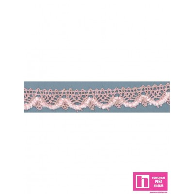 55628 ALENA REMATE BOLILLO 15 MM. POLI-LINO 50%-MUSKI 50% ROSA Venta en piezas de 15.00 M