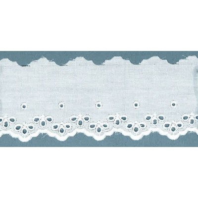 60022-000 BORDADO BATISTA ANTELYM POLIESTER 60%-ALGODON 40% BLANCO Venta en piezas de 13.80 M