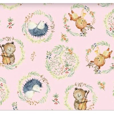 67958 PIQUE ESTAMPADO INARA (02) 1.50 M. 140 GR/M2. ALGODON 100% ROSA Venta en piezas de 6.00 M