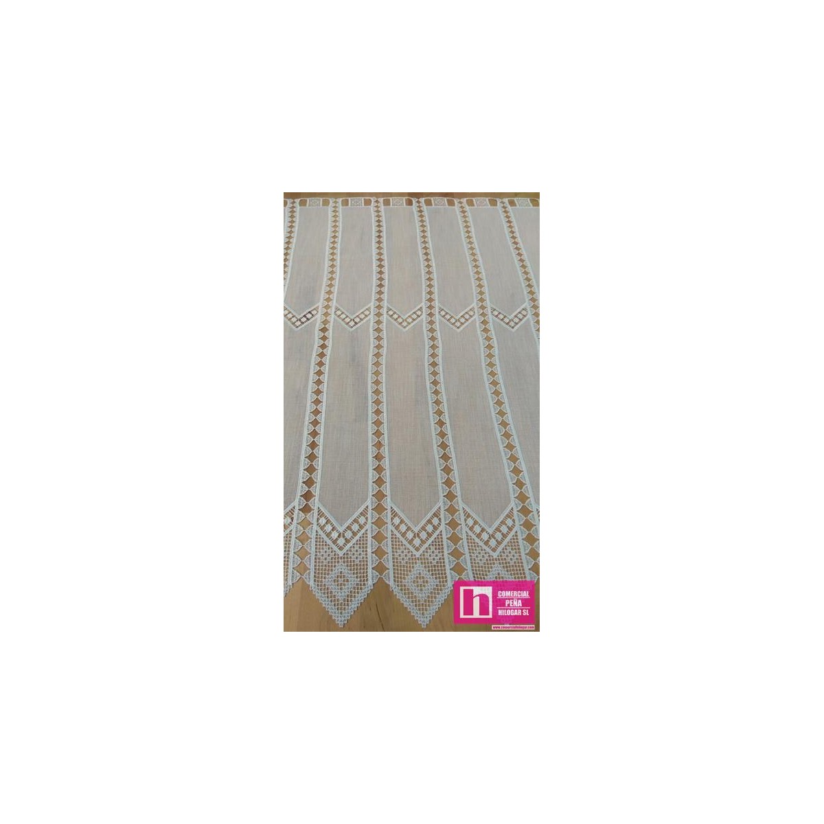 52824 TENDINA MACRAME AYDIN 0.60 MTS. POL 100% NATURAL VENTA EN PZAS. DE 18 M APROX.