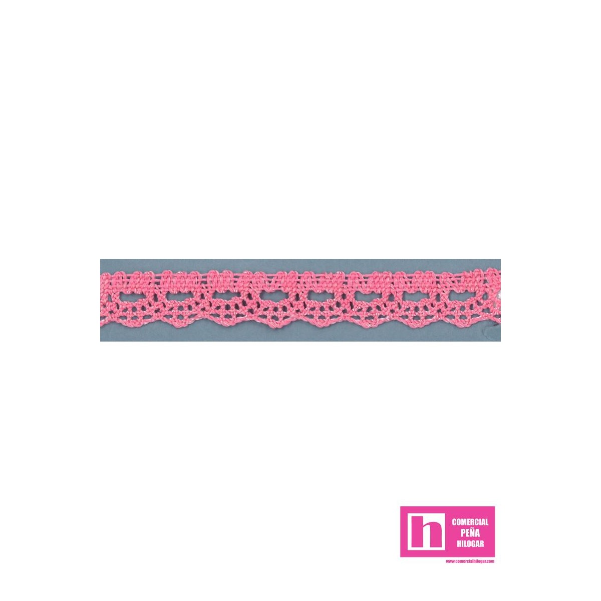 49671 NISET PUNTILLA BOLILLO POL 50%-RAYON 50% ROSA VENTA EN PZAS. DE 30 M APROX.