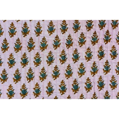 68016 ACOLCHADO ESTAMPADO ADITI (01) 110 CM. 340 GR/M2  ALGODON 100% ROSA Venta en piezas de 6.00 M