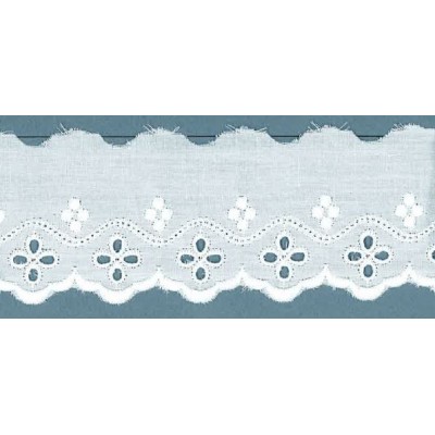 43808 TIRA BATISTA PRIXLA POLIESTER 60%-ALGODON 40% BLANCO Venta en piezas de 13.80 M