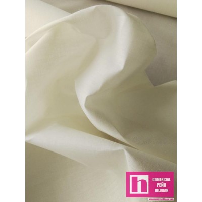 12438 MUSELINA ORGANDI LISA NATALY 1.60 MTS. 68 GR/M2- POL.65%-ALG.35% BEIG Venta en piezas de 12.00 M