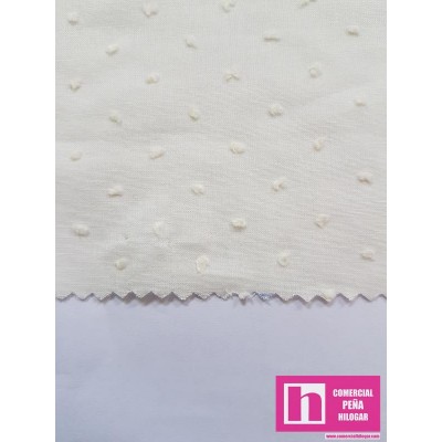 43128 PLUMETI LISO ADRIAN (02) 145 CM. ALGODON 100% MARFIL Venta en piezas de 7.00 M