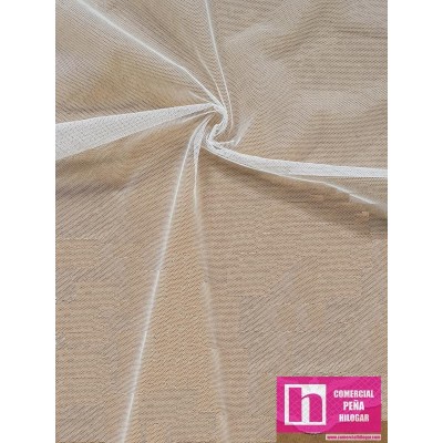 60424 TUL LISO DAMA 3.00 MTS. POL 100% NATURAL VENTA EN PZAS. DE 20 M APROX.