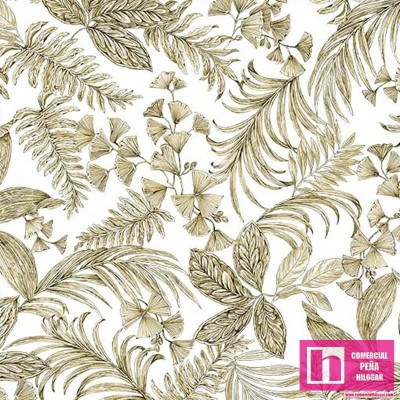 63926 PATCH.AMERICANO EXOTICA (04) 110 CM. ALGODON 100% BLANCO/CAQUI Venta en piezas de 6.80 M