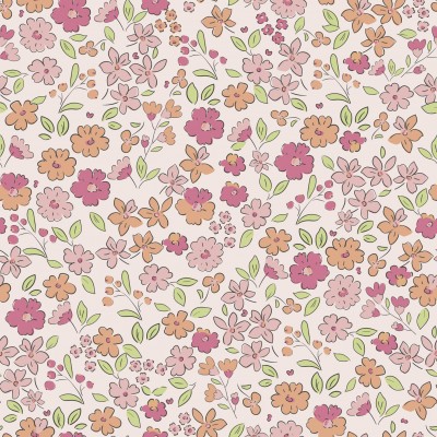 67900 TEJIDO ESTAMPADO LIBERTY EFRAN (02) 1.40 M. 110 GR/M2. ALGODON 100% ROSA Venta en piezas de 10.00 M