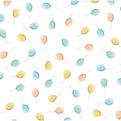 67921 PERCALE ESTAMPADO YRENA (02) 1.50 M. 115 GR/M2. ALGODON 100% BLANCO Venta en piezas de 10.00 M