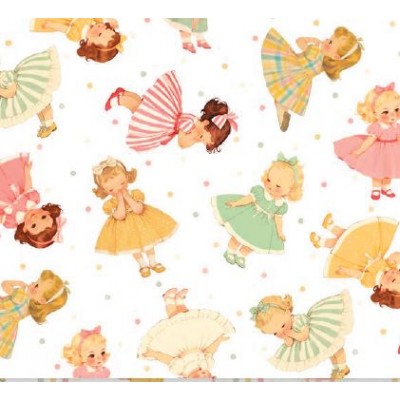 67928 PERCALE ESTAMPADO DENISSE (01) 1.50 M. 115 GR/M2. ALGODON 100% BLANCO Venta en piezas de 10.00 M