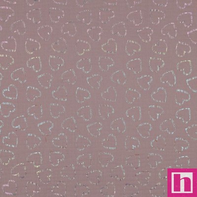 P94-4655-015 DOBLE GASA ESTAMPADA UNICORN HEART (01) 135 CM. 125 GR/M2. ALGODON 100% ROSA Venta en piezas de 6.00 M