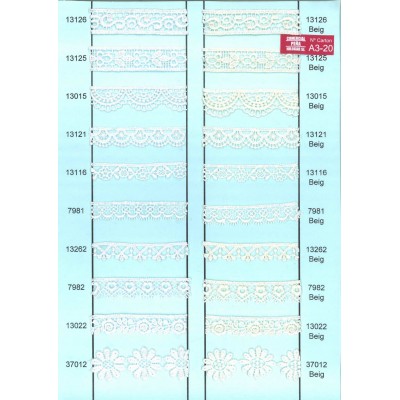 7982-003 BORDADO GUIPUR POL 100% BEIG VENTA EN PZAS. DE 13,8 M APROX.