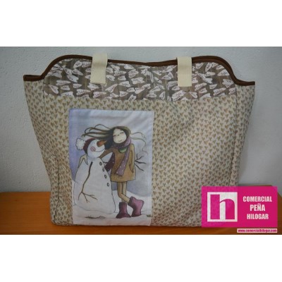 983089 ALTILLO DE LOS DUENDES BOLSO GRANDE 40X40X10 ALGODON 100% MULTI Venta en piezas de 1.00 U