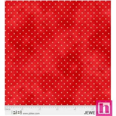 P121-JEWE5356-R PATCH. AMERICANO JEWEL (01) 110 CM. ALGODON 100% ROJO Venta en piezas de 4.50 M