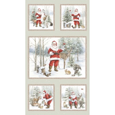 P121-WWHI6201PA PATCH. AMERICANO WOODLAND WHISPERS (02) PANEL 60X110 CM. ALGODON 100% MENTA Venta en piezas de 7.00 M