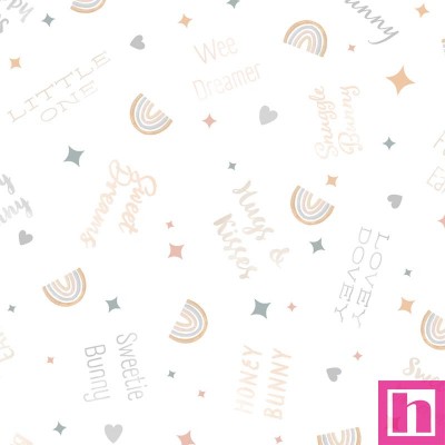 P17-MAS10912-W PATCH. AMERICANO HONEY BUNNY (02) 110 CM. ALGODON 100% BLANCO Venta en piezas de 7.00 M