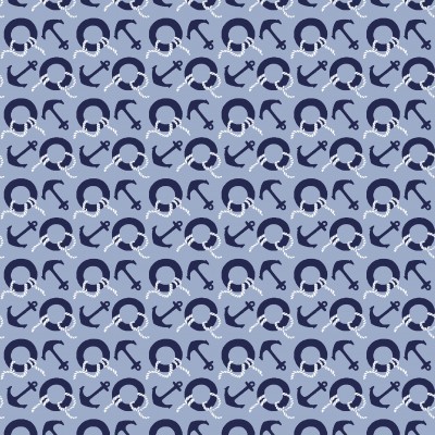 P17-MAS11103-B PATCH. AMERICANO REGATTA DAYS (16) 110 CM. ALGODON 100% AZUL Venta en piezas de 7.00 M