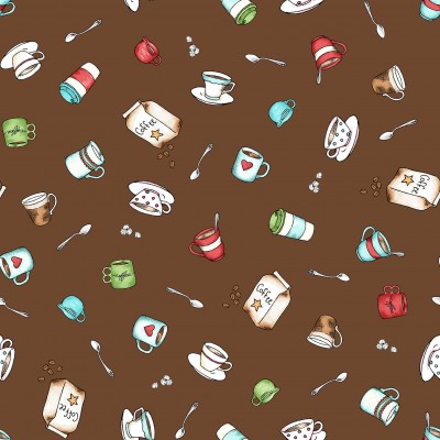 P17-MAS11223-A PATCH. AMERICANO DESSERT FIRST (12) 110 CM. ALGODON 100% CHOCOLATE Venta en piezas de 7.00 M