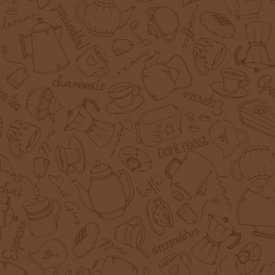 P17-MAS11229-A PATCH. AMERICANO DESSERT FIRST (14) 110 CM. ALGODON 100% CHOCOLATE Venta en piezas de 7.00 M