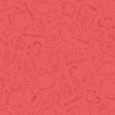 P17-MAS11229-R PATCH. AMERICANO DESSERT FIRST (16) 110 CM. ALGODON 100% ROJO Venta en piezas de 7.00 M