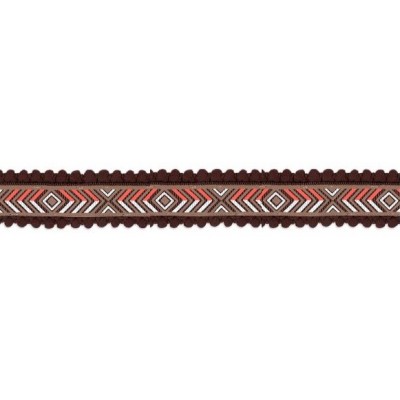 342413-0008 CINTA MADROÑO FANTASIA 25 MM. POLIESTER 100% MARRON Venta en piezas de 10.00 M