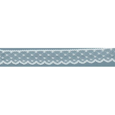 55903 PUNTILLA NYLON ADAM 20 MM. POLIAMIDA 100% BLANCO Venta en piezas de 20.00 M