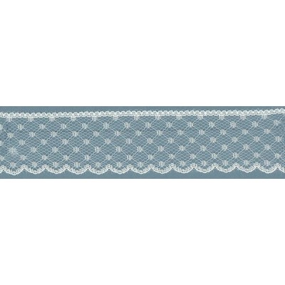 55907 PUNTILLA NYLON ADAM 30 MM. POLIAMIDA 100% MARFIL Venta en piezas de 20.00 M