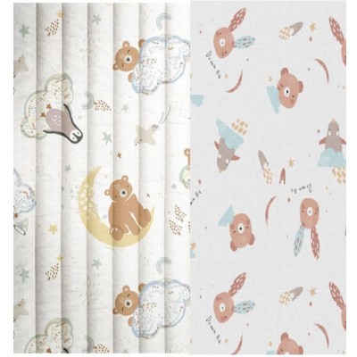 67648 ACOLCHADO ESTAMPADO POOPA (01) 144 CM. 310 GR/M2. ALGODON 100% BLANCO Venta en piezas de 5.00 M