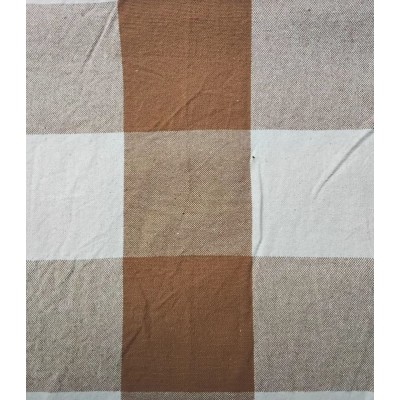 67681 TEJIDO TRAMADO DOMINIQUE (02) 150 CM. ALGODON 100% NATURAL/TERRACOTA Venta en piezas de 7.00 M