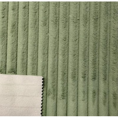 67689 PELO FORRADO HANNIBAL (05) 150 CM. 520 GR/M2  POLIESTER 100% VERDE Venta en piezas de 7.00 M