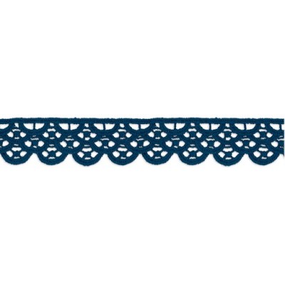 803614-0020 PUNTILLA ENCAJE GUIPUR MATE 20 MM. POLIESTER 100% MARINO Venta en piezas de 13.20 M