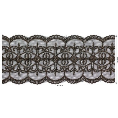 908258-102 GALON TUL FANTASIA 70 MM. GAMORA POLIESTER 100% COBRE Venta en piezas de 9.10 M