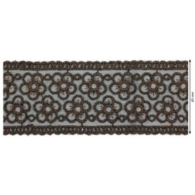 908259-102 GALON TUL FANTASIA 65 MM. DULCIE POLIESTER 100% COBRE Venta en piezas de 9.10 M