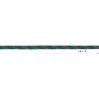 9596-11 CORDON FANTASIA LIMUN 5 MM. ALGODON 80%-POLIESTER 20% VERDE/MULTI Venta en piezas de 25.00 M