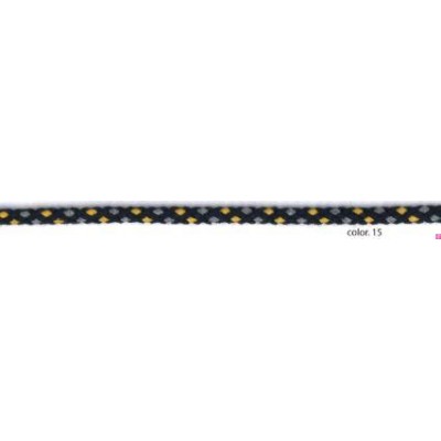 9596-15 CORDON FANTASIA LIMUN 5 MM. ALGODON 80%-POLIESTER 20% MARINO/AMARILLO Venta en piezas de 25.00 M