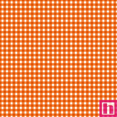 P0017-MAS610-O3 PATCH. AMERICANO BEAUTIFUL BASICS (018) CLASSIC CHECK-110 CM. ALGODON 100% NARANJA Venta en piezas de 4.55 M