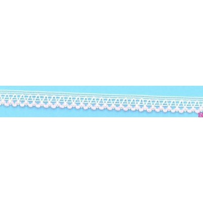 49820 KATIA REMATE BOLILLO  ALGODON 100% BLANCO/ROSA Venta en piezas de 20.00 M