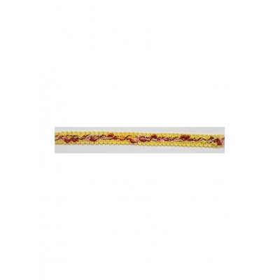 60757 GALON FANTASIA 10 MM KELILA POLIESTER 30%-VISCOSA 30% AMARILLO Venta en piezas de 12.50 M
