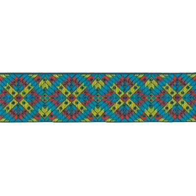 655332-100-12 UIARA TAPACOSTURAS FANTASIA 100 MM ACRILICO 100% MARRON/TURQUESA Venta en piezas de 7.00 M