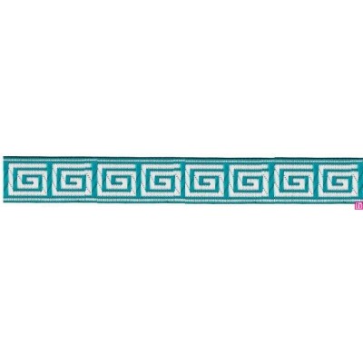 655364-11 CINTA JACQUARD TAFAR 25 MM. POLIESTER 100% AGUA Venta en piezas de 7.00 M