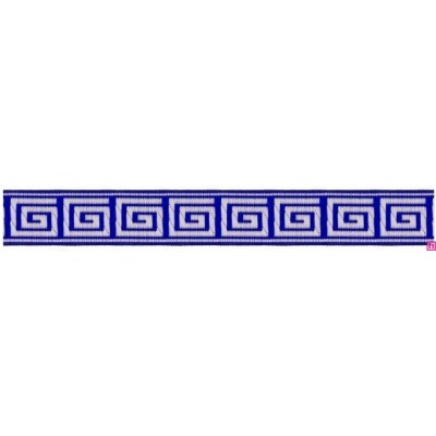 655364-19 CINTA JACQUARD TAFAR 25 MM. POLIESTER 100% MARINO Venta en piezas de 7.00 M