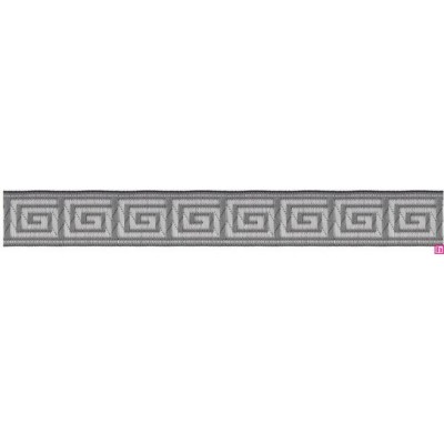 655364-27 CINTA JACQUARD TAFAR 25 MM. POLIESTER 100% GRIS Venta en piezas de 7.00 M