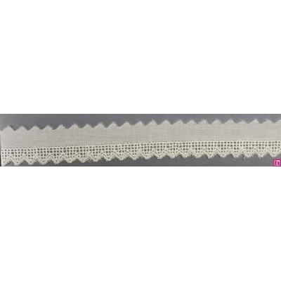 67147 REMATE BATISTA DAILA 9 MM. ALGODON 100% BLANCO Venta en piezas de 13.80 M