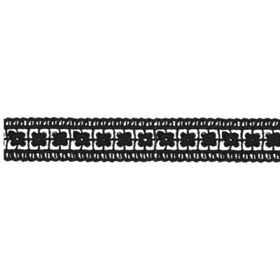 908217-0002 ENTREDOS GUIPUR ZELMAR 20MM. POLIESTER 100% NEGRO Venta en piezas de 9.10 M