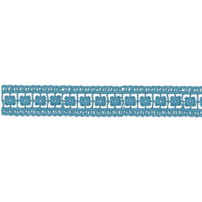 908217-0012 ENTREDOS GUIPUR ZELMAR 20MM. POLIESTER 100% TURQUESA Venta en piezas de 9.10 M