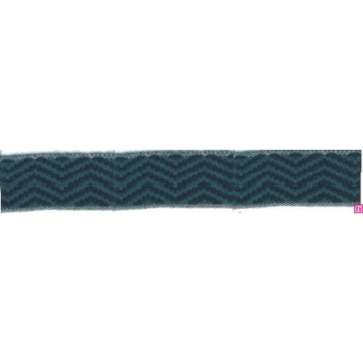 9656-30-2531 CINTA JACQUARD LIMBER 30 MM. ACRILICO 95%-ALGODON 3%-PA 2% AGUAMARINA Venta en piezas de 12.50 M