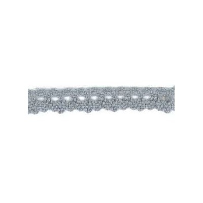 9706-29 PUNTILLA BOLILLO DIEGO 12 MM. ALGODON 100% GRIS Venta en piezas de 25.00 M