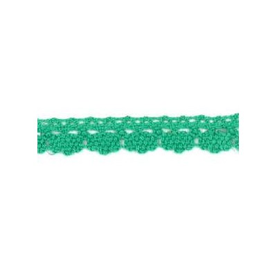 9706-31 PUNTILLA BOLILLO DIEGO 12 MM. ALGODON 100% VERDE Venta en piezas de 25.00 M